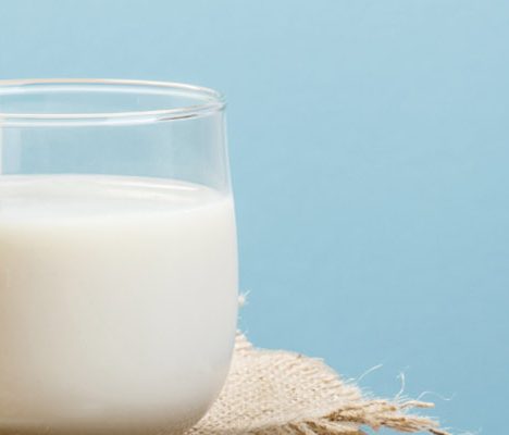 Milk in glass